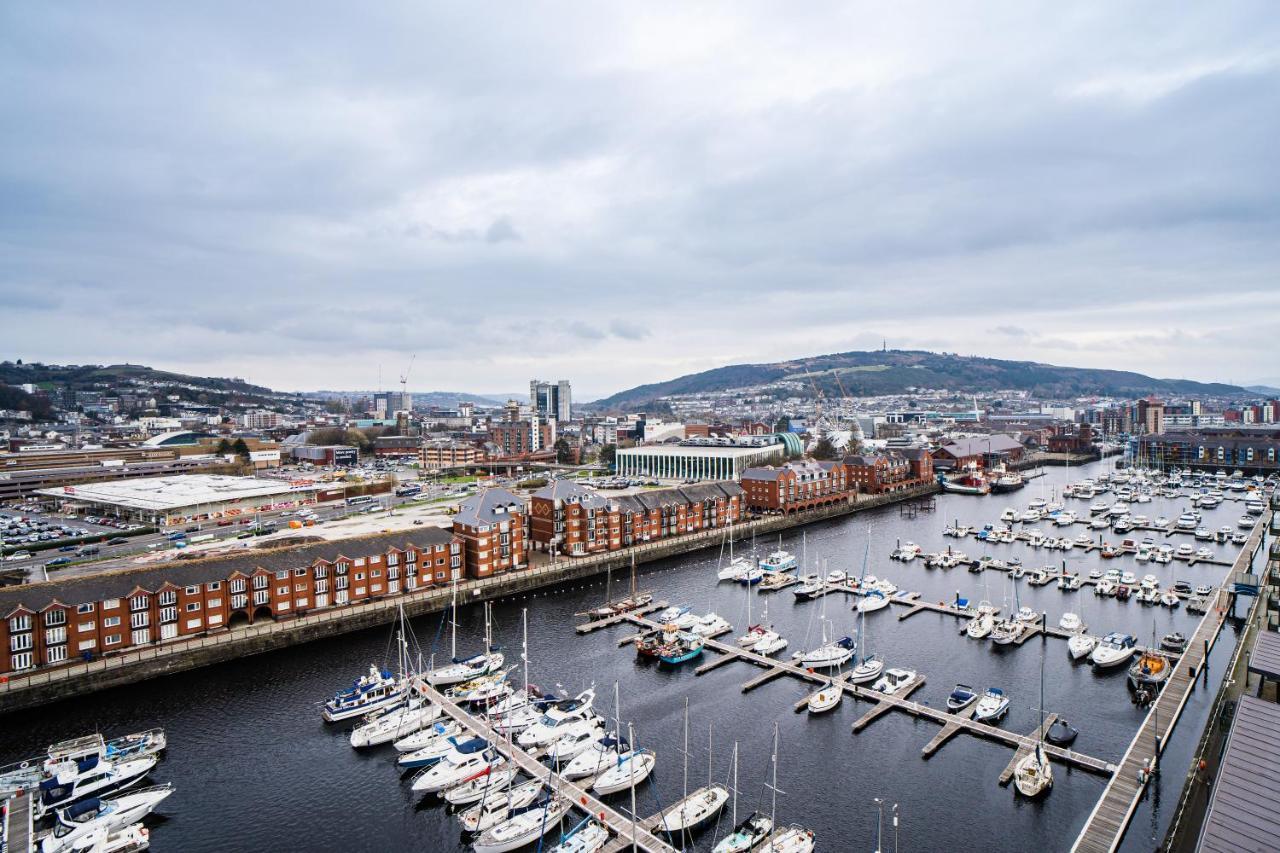 Coastal City Rooms - Waterfront Swansea Exterior foto